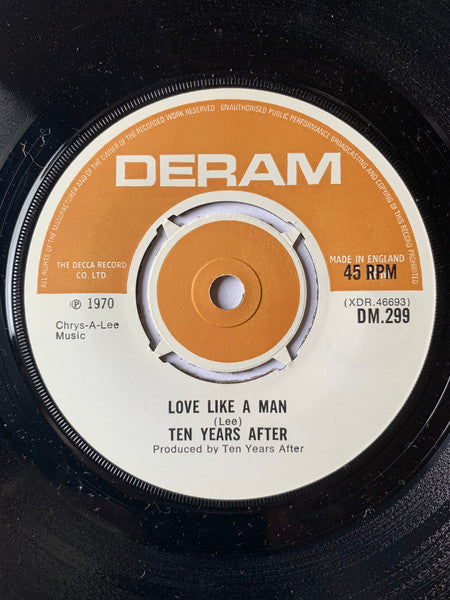 Ten Years After : Love Like A Man (7", Single, 4-p)