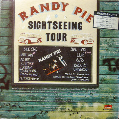 Randy Pie : Sightseeing Tour (LP, Album)