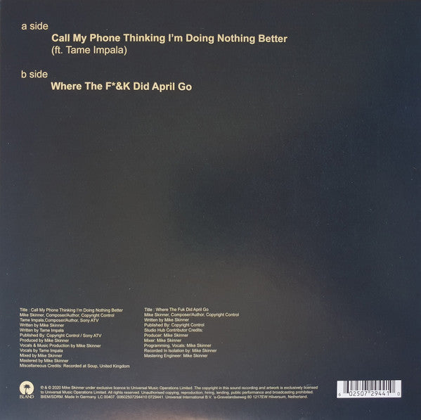 The Streets : Call My Phone Thinking I’m Doing Nothing Better (7", Single, Promo)
