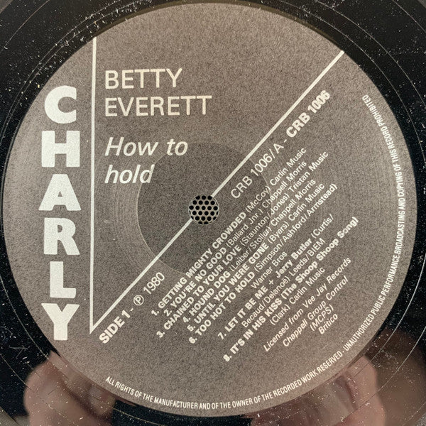 Betty Everett : Hot To Hold (LP, Comp)