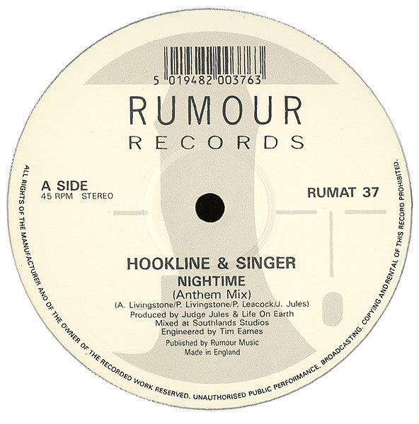 Hookline & Singer : Nightime (12")