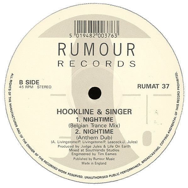 Hookline & Singer : Nightime (12")