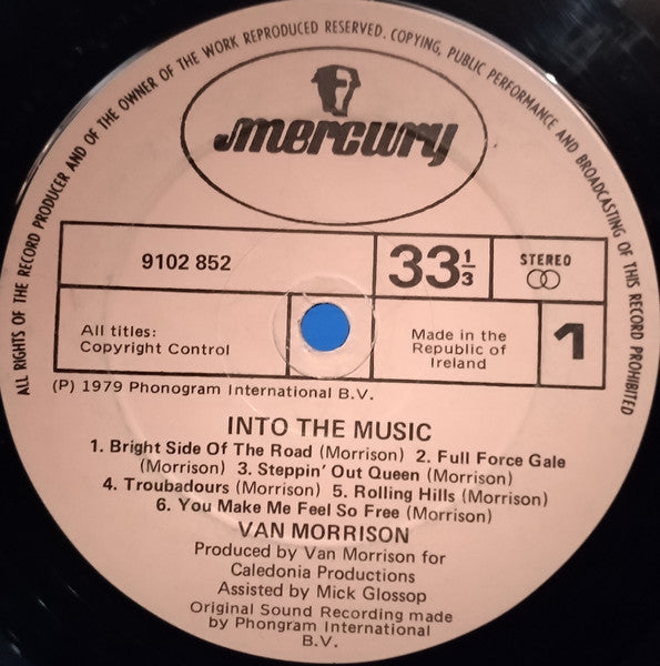 Van Morrison : Into The Music (LP, Album)