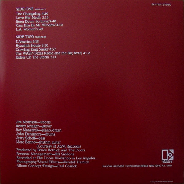 The Doors : L.A. Woman (LP, Album, RE, RP, 180)