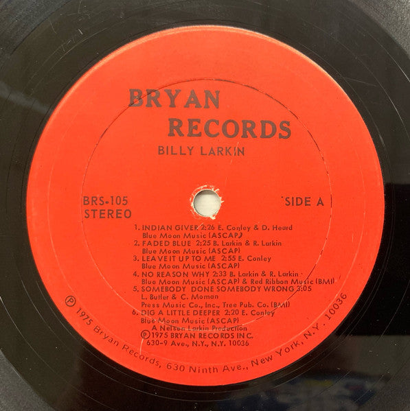 Billy Larkin (3) : Billy Larkin (LP, Album)