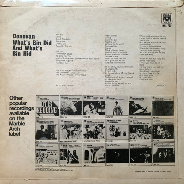 Donovan : What's Bin Did And What's Bin Hid (LP, Album, Mono, RE)