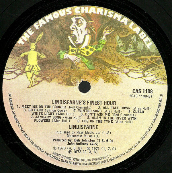 Lindisfarne : Lindisfarne's Finest Hour (LP, Album, Comp)
