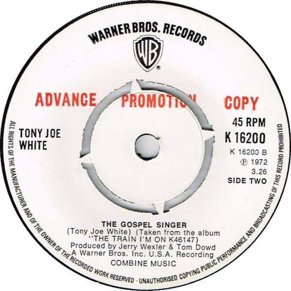 Tony Joe White : I've Got A Thing About You Baby (7", Promo)