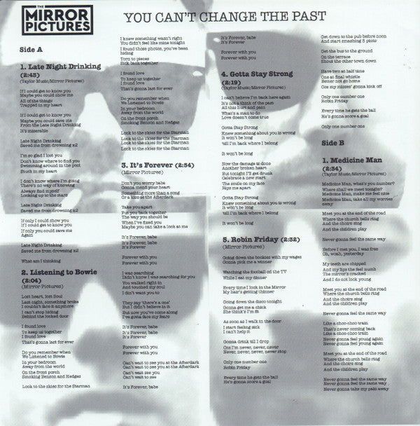 The Mirror Pictures : You Can't Change The Past (LP, Album)