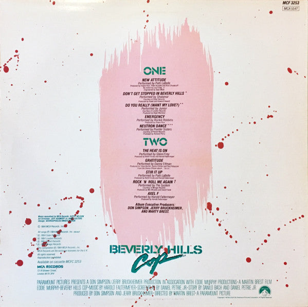Various : Music From The Motion Picture Soundtrack "Beverly Hills Cop" (LP, Comp)