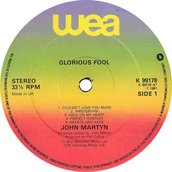John Martyn : Glorious Fool (LP, Album)