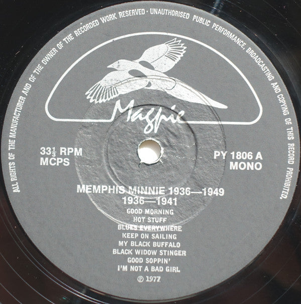 Memphis Minnie : 1936-1949 Hot Stuff (LP, Comp, Mono)