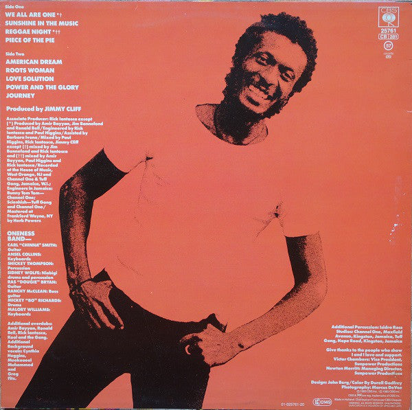 Jimmy Cliff : The Power And The Glory (LP, Album)