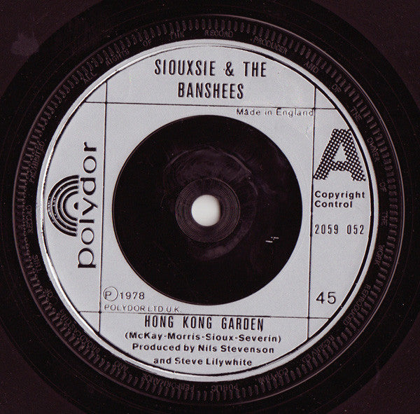 Siouxsie & The Banshees : Hong Kong Garden (7", Single, Gat)