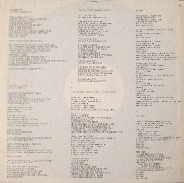 Eurythmics : Savage (LP, Album, Pos)