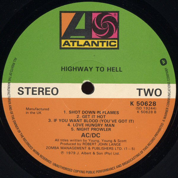 AC/DC : Highway To Hell (LP, Album)