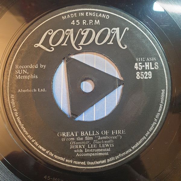 Jerry Lee Lewis : Great Balls Of Fire (7", Single)
