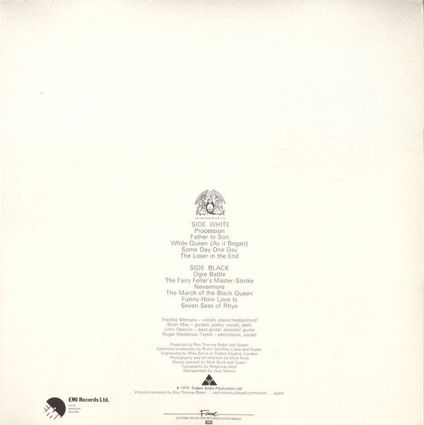 Queen : Queen II (LP, Album, RE, Gat)