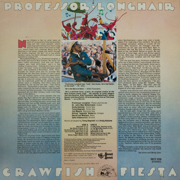 Professor Longhair : Crawfish Fiesta (LP, Album)