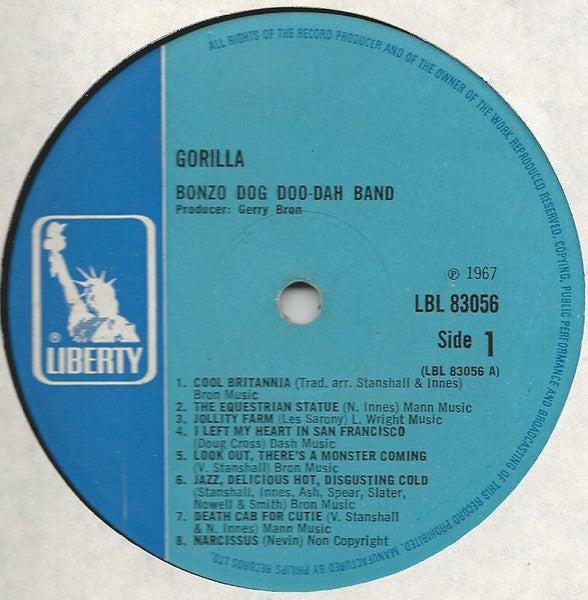 Bonzo Dog Doo/Dah Band* : Gorilla (LP, Album, Mono)