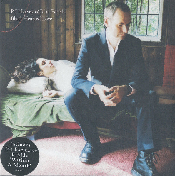 P J Harvey* & John Parish : Black Hearted Love (7", Single)