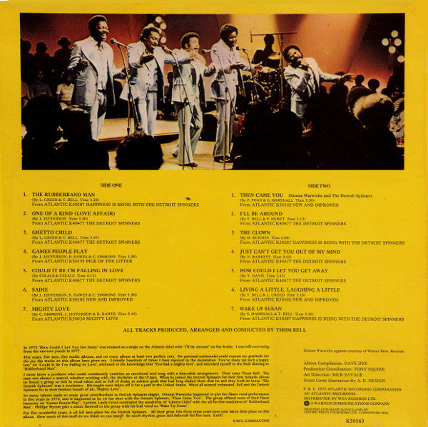The Detroit Spinners* : Smash Hits (LP, Comp)