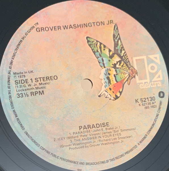 Grover Washington Jr.* : Paradise (LP, Album)