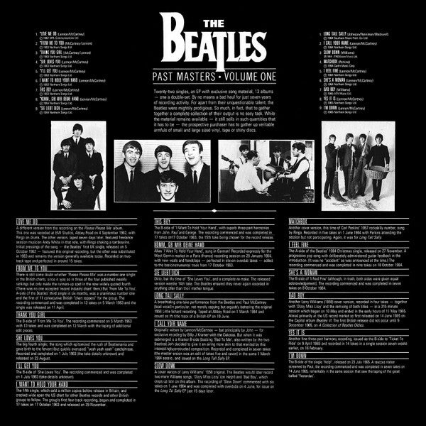 The Beatles : Past Masters Volumes One & Two (2xLP, Comp, Mono)
