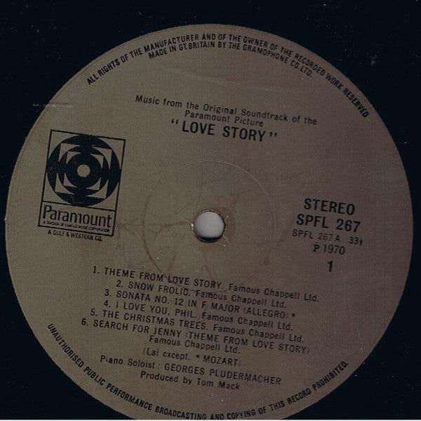 Francis Lai : Love Story - Music From The Original Soundtrack (LP)