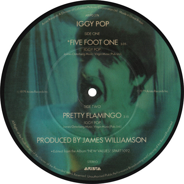 Iggy Pop : Five Foot One / Pretty Flamingo (7", Pic)