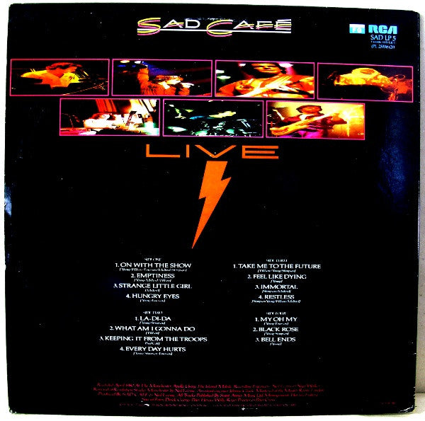 Sad Café : Live In Concert (2xLP, Album)