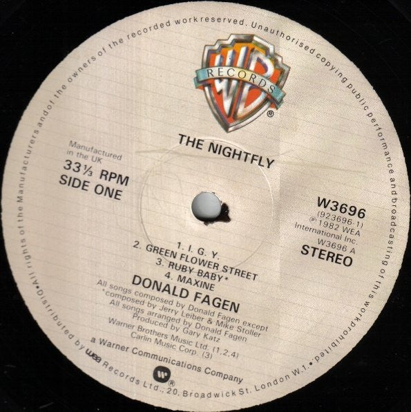 Donald Fagen : The Nightfly (LP, Album)