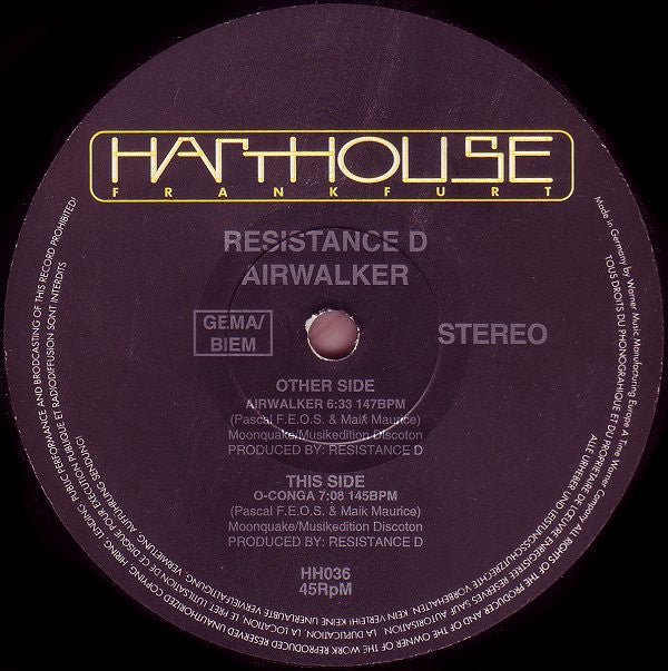 Resistance D : Airwalker (12")