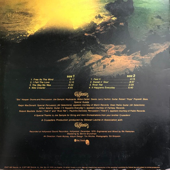 The Crusaders : Free As The Wind (LP, Album, San)