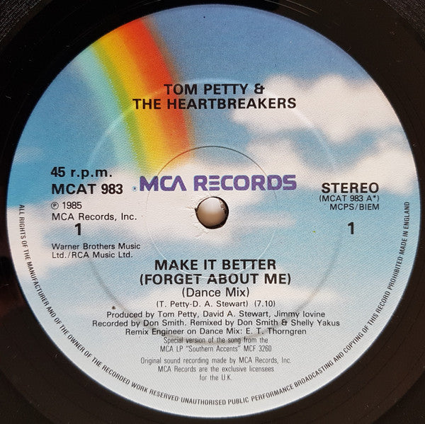 Tom Petty And The Heartbreakers : Make It Better (Forget About Me) (12", Single)