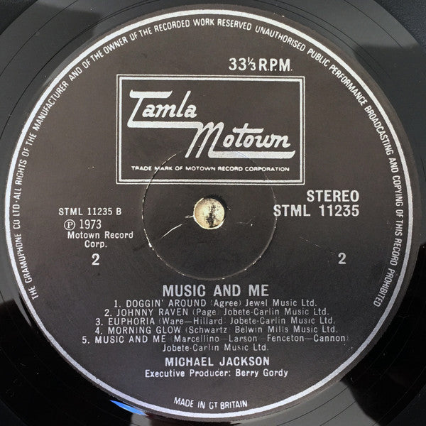 Michael Jackson : Music & Me (LP, Album)