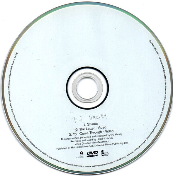 P J Harvey* : Shame (DVD, Single, PAL)