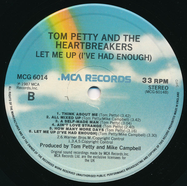 Tom Petty & The Heartbreakers* : Let Me Up (I've Had Enough) (LP, Album)