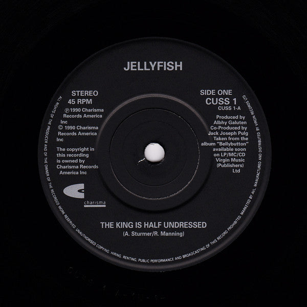 Jellyfish (2) : The King Is Half-Undressed (7", Single, Pap)