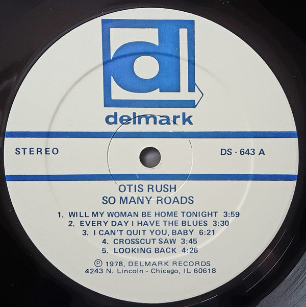 Otis Rush : So Many Roads (Live In Concert) (LP, Album, RE)