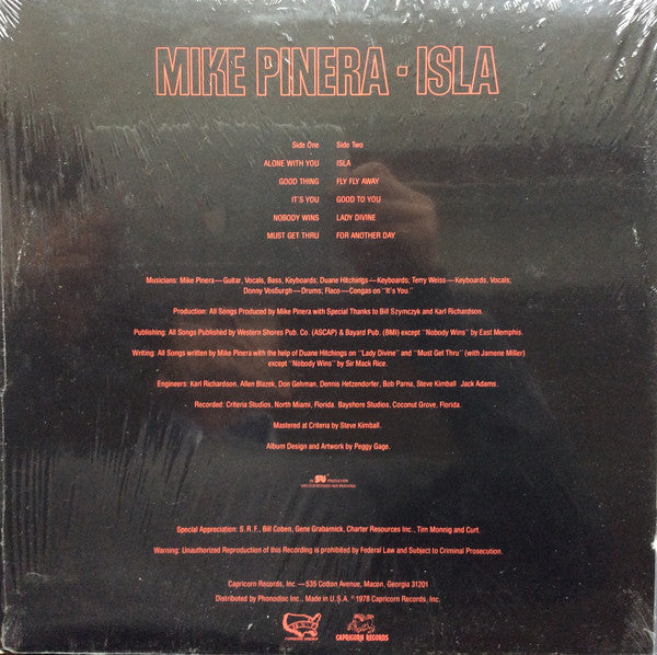 Mike Pinera : Isla (LP, Album, Pit)