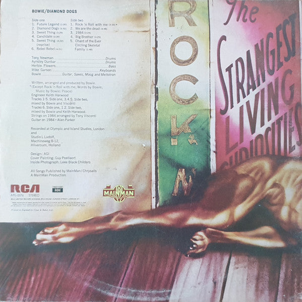 David Bowie : Diamond Dogs (LP, Album, Gat)