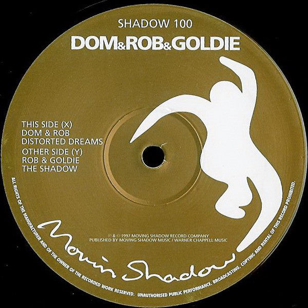 Dom* & Rob* & Goldie : Shadow 100 (12", Ltd)