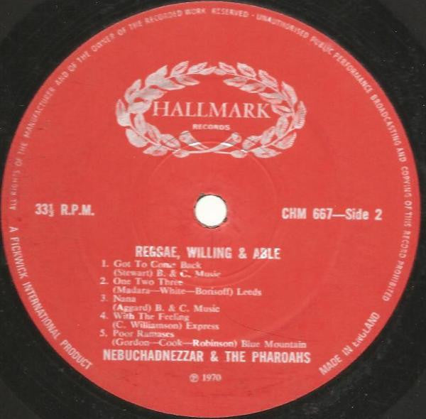 Nebuchadnezzar & The Pharoahs : Reggae, Willing & Able (LP, Album)