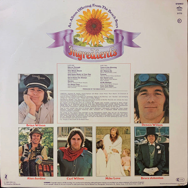 The Beach Boys : Sunflower (LP, Album, RE, Non)