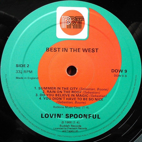 Lovin' Spoonful* : Best In The West (10", Comp)