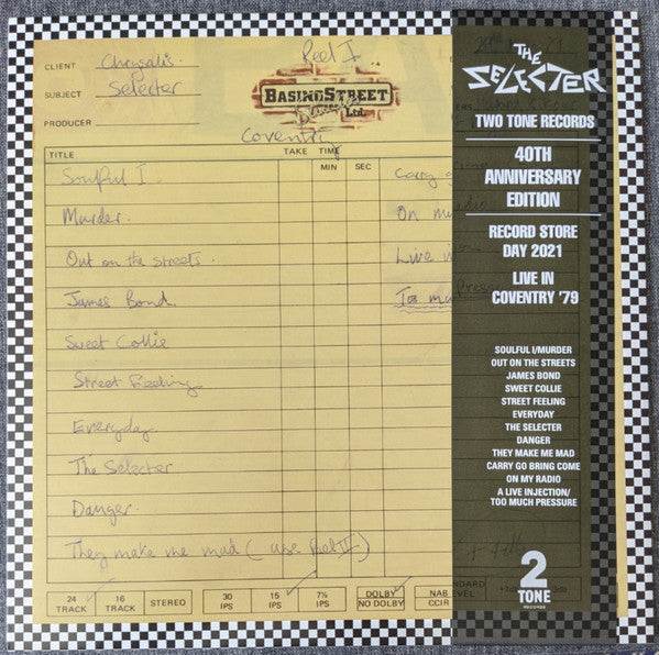The Selecter : Live In Coventry '79 (LP, Album, RSD, Ltd, Cle)