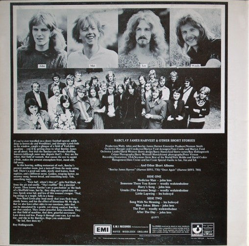 Barclay James Harvest : Barclay James Harvest And Other Short Stories (LP, Album, Tex)