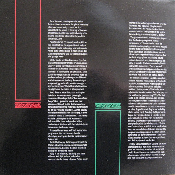 Various : Under African Skies (2xLP, Comp)