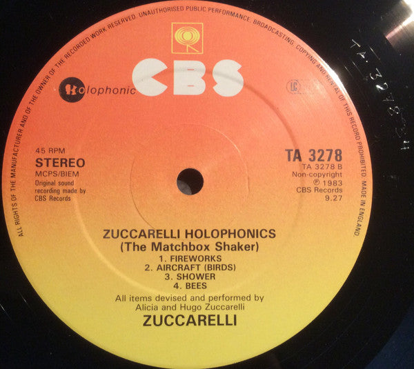 Hugo Zuccarelli : Holophonic (12")